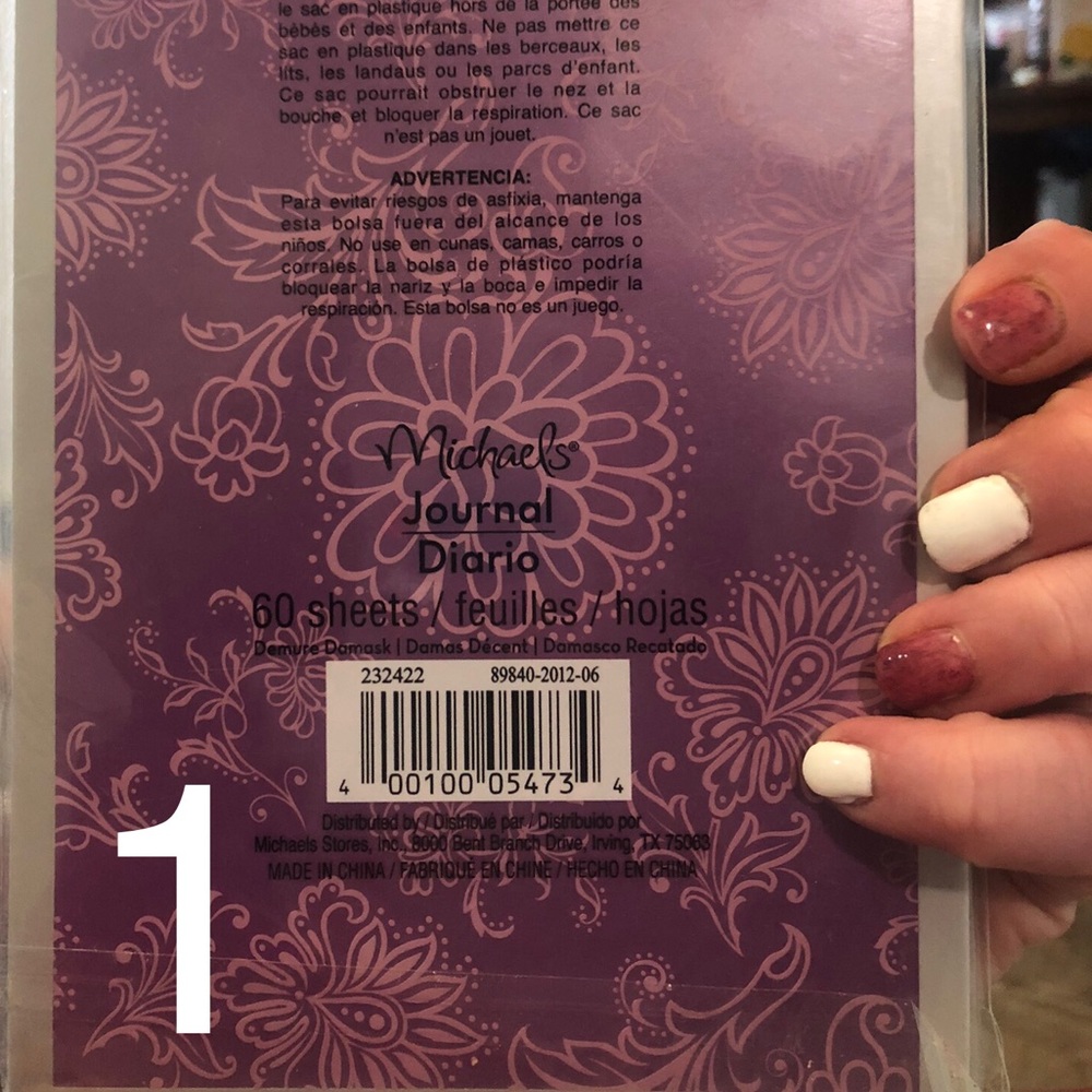 4 different journals 60 pages each perfect to keep in the purse.